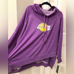 Touch By Alyssa Milano - 3X Los Angeles Lakers Women’s Cowl Neck Sweater